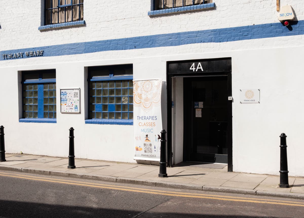 venue front door with signage